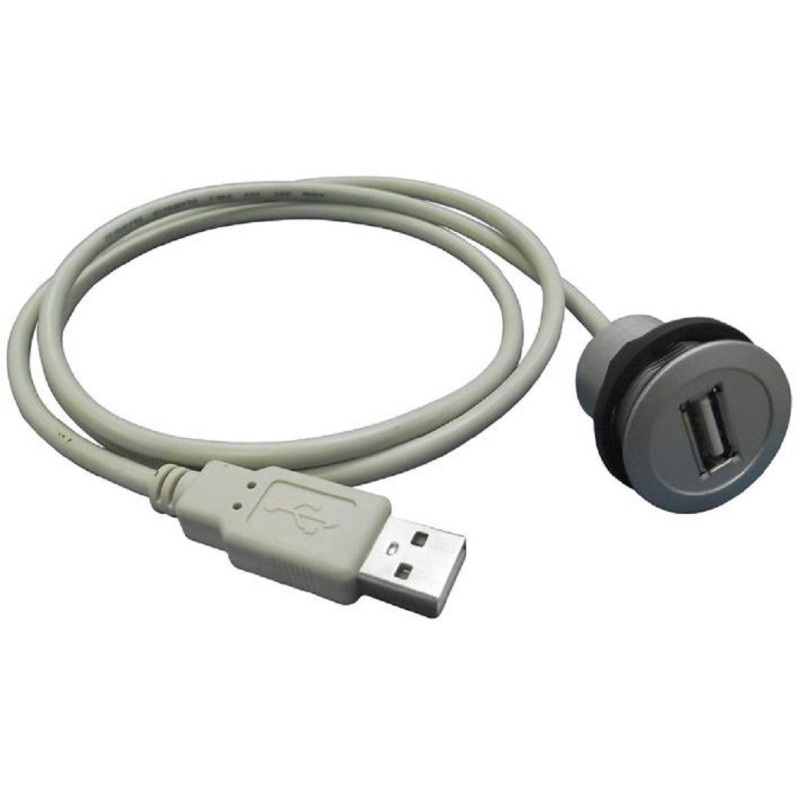 Harting 09 45 452 1921) USB Cable, Type A Plug to Type A Receptacle, 1 m