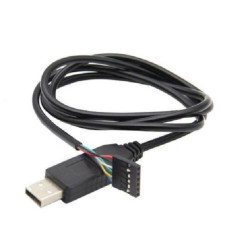 Ftdi (TTL-232R-3V3) Cable, USB to TTL Level, Serial Converter, 1.8m