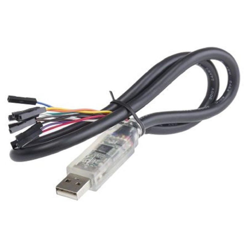 Ftdi (C232HD-EDHSP-0) Cable, USB to UART, 0.45A/5V Output, 1.8m