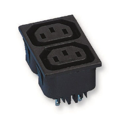 Bulgin Limited (PX0714/2/15/28) IEC Power Connector, IEC C13 Outlet, 15A