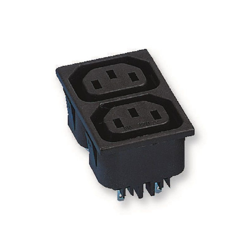 Bulgin Limited (PX0714/2/15/28) IEC Power Connector, IEC C13 Outlet, 15A