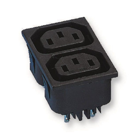 Bulgin Limited (PX0714/2/15/28) IEC Power Connector, IEC C13 Outlet, 15A