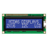 Midas (MC21605C6W-BNMLWI-V2) Alphanumeric LCD, 16 x 2, White on Blue