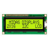 Midas (MC21605C6W-SPTLYI-V2) Alphanumeric LCD, Black on Yellow / Green