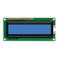 Midas (MC21605C6W-BNMLW-V2) Alphanumeric LCD, 16 x 2, White on Blue, 5V