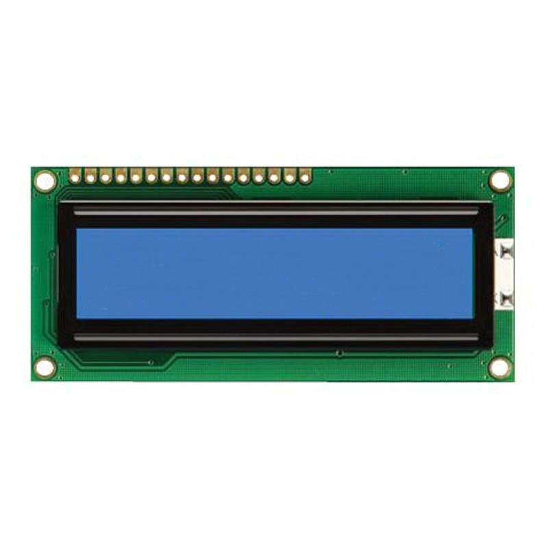 Midas (MC21605C6W-BNMLW-V2) Alphanumeric LCD, 16 x 2, White on Blue, 5V