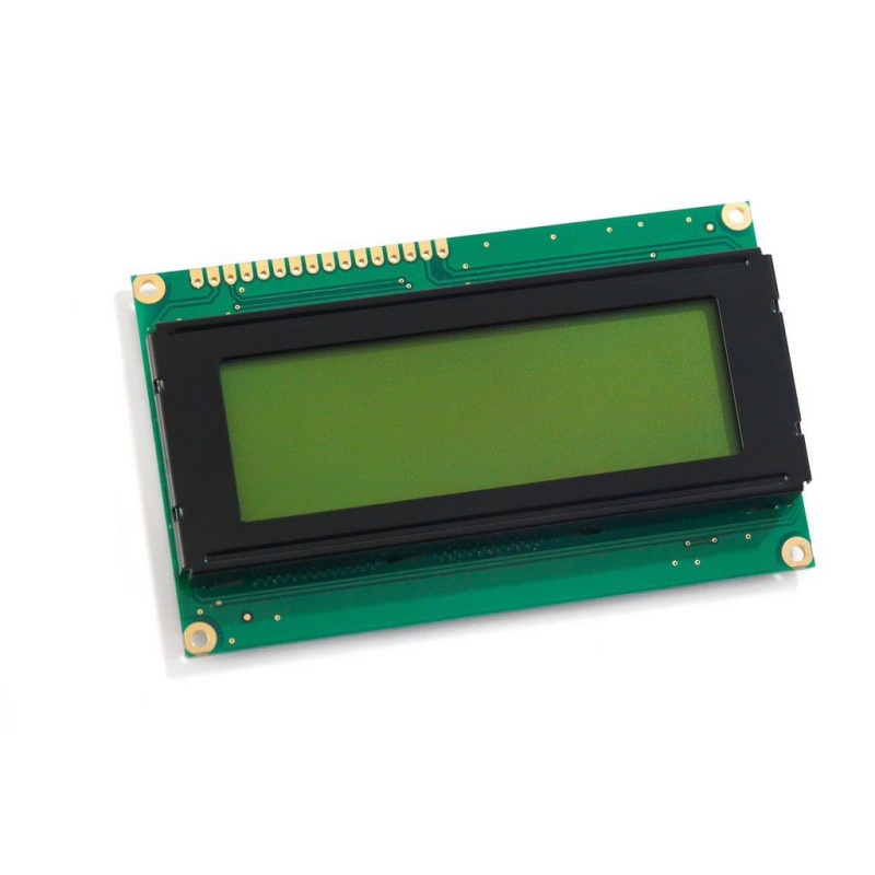 Midas (MC42005A6W-SPTLYI-V2) Alphanumeric LCD, Black on Yellow / Green