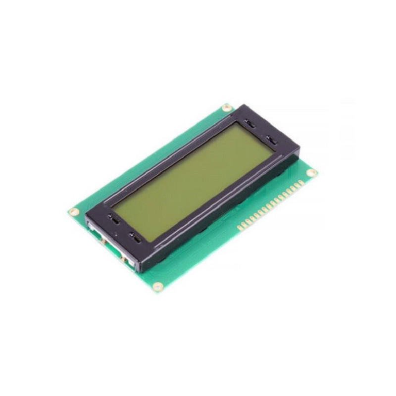 Midas (MC42005A6W-SPTLY-V2) Alphanumeric LCD, Black on Yellow / Green