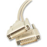 Videk (1120) Computer Cable, RS232, D Sub Mini Plug, 25 Way, 2m, Ivory