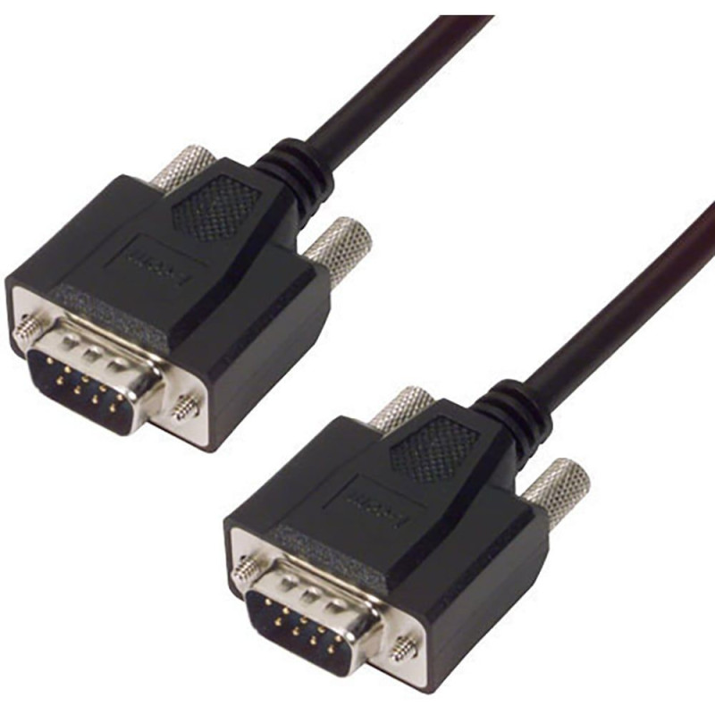 L-Com (CSMNB9MM-2.5) Computer Cable, Serial, D Sub Mini Plug,760mm, Black