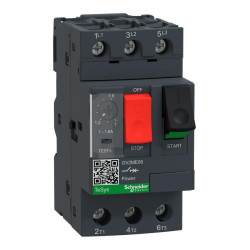 Schneider Electric (GV2ME06) Thermal Magnetic Circuit Breaker, 1.6A, 3 Pole