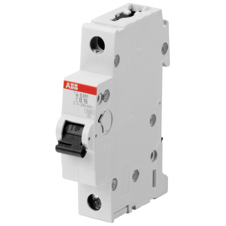 Schneider Electric (S201M-D6) Thermal Magnetic Circuit Breaker, 6A, 1 Pole