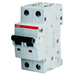 Abb (S202-B10) Thermal Magnetic Circuit Breaker, 10A, 2 Pole