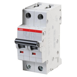 Abb (S202-C20) Thermal Magnetic Circuit Breaker, 20 A, 2 Pole