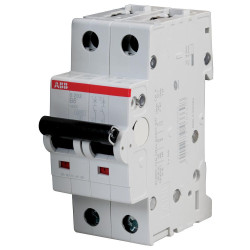 Abb (S202-B6) Thermal Magnetic Circuit Breaker, 6 A, 2 Pole