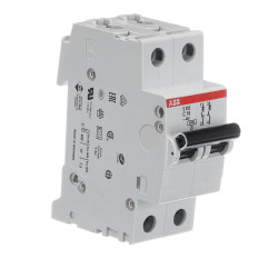 Abb (S202-C16) Thermal Magnetic Circuit Breaker, 16 A, 2 Pole