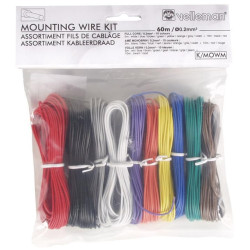 Velleman SA (K/MOWM) Single Core Mounting Wire Kit 8 x 5m, 2 x 10m 24 AWG