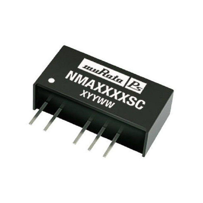 Murata (NMA0515SC) Isolated Through Hole DC/DC Converter 2 Output 15V, 33mA