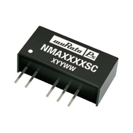 Murata (NMA0515SC) Isolated Through Hole DC/DC Converter 2 Output 15V, 33mA