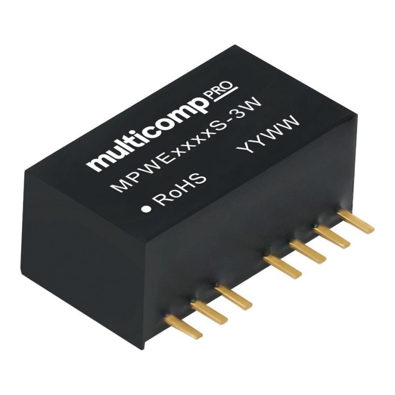 Multicomp Pro (MPWF1212S-3W) Isolated Through Hole DC/DC Converter, Output