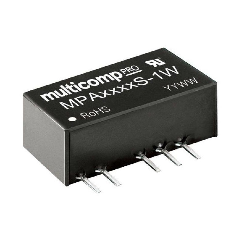 Multicomp Pro (MPA1203S-1W) Isolated Through Hole DC/DC Converter, Output,