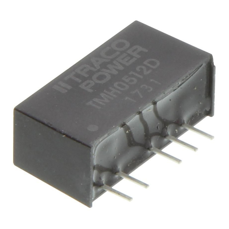 Traco Power (TMH 0512D) Isolated Through Hole DC/DC Converter, 12V, 80mA