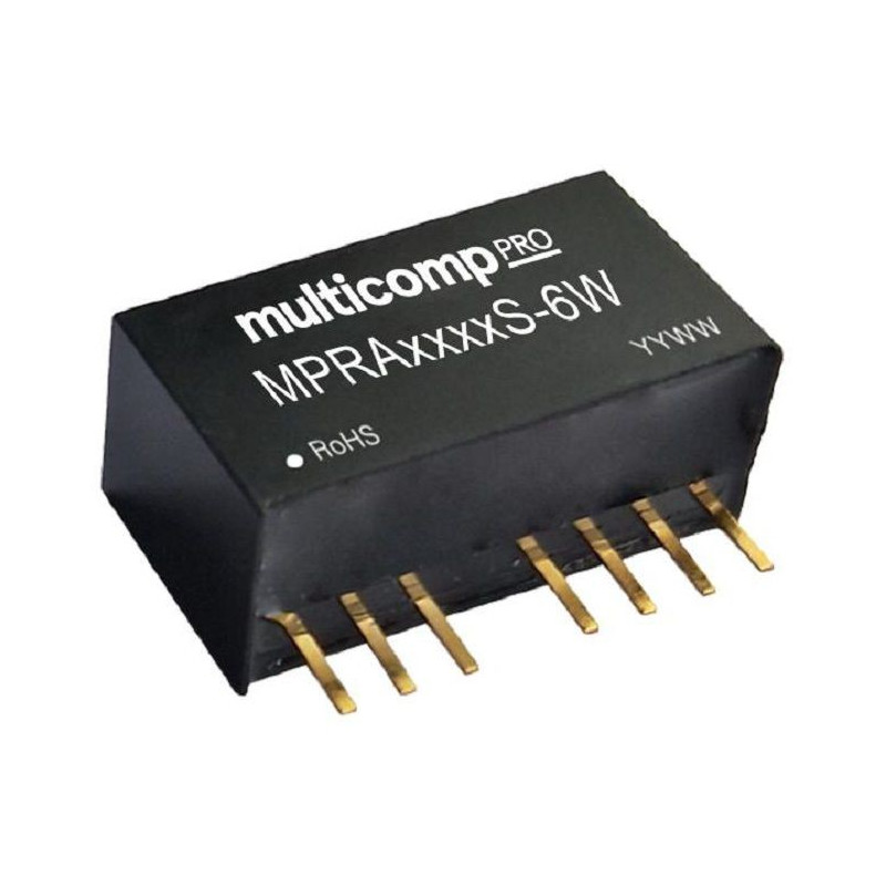 Multicomp Pro (MPRA2415S-6W) Isolated Through Hole DC/DC Converter, 15V