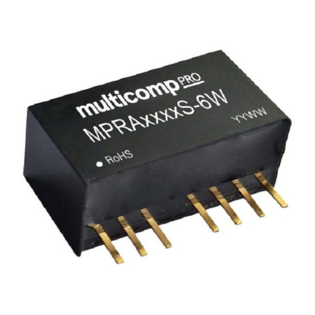 Multicomp Pro (MPRA2415S-6W) Isolated Through Hole DC/DC Converter, 15V