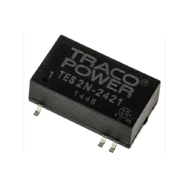 Traco Power (TES 2N-2421) Isolated Surface Mount DC/DC Converter, 5V 200mA