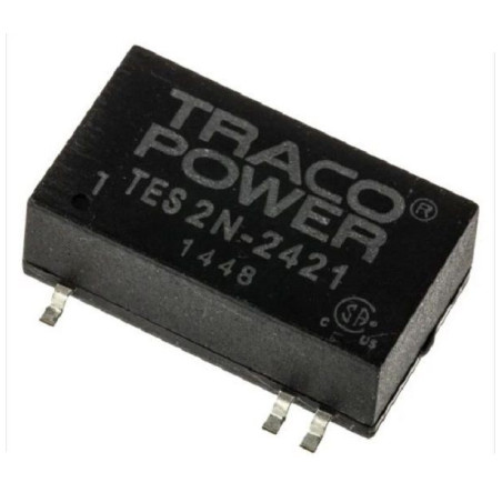 Traco Power (TES 2N-2421) Isolated Surface Mount DC/DC Converter, 5V 200mA