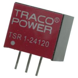 Traco Power (TSR 1-24120) DC/DC Converter, ITE, 1 Output, 12 W, 12 V, 1 A