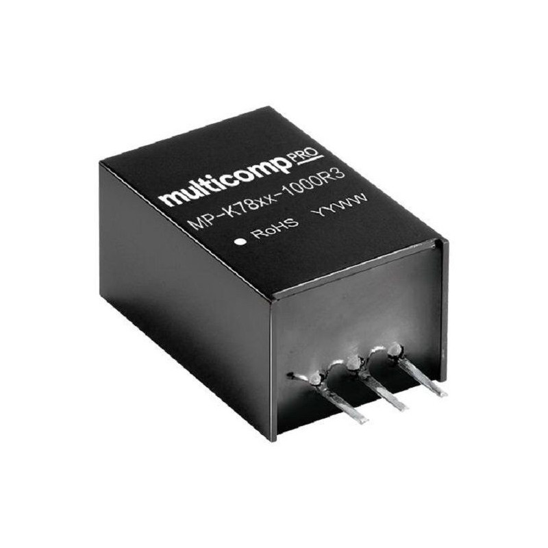 Multicomp Pro (MP-K7805-1000R3) DC/DC Converter, 5 W, 5 V, 1 A