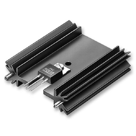 Fischer Elektronik (SK 409/38,1 STS) Heat Sink, TO-220/TO-3P, 7 °C/W