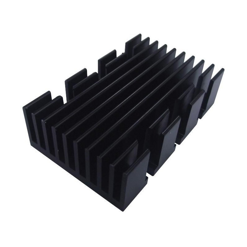 Fischer Elektronik (SK DC 10 60 SA) Heat Sink, Black Anodized, 6.2 °C/W