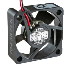 Sepa (MFB30G12) DC Axial Fan, 12 V, Square, 30 mm, 10 mm