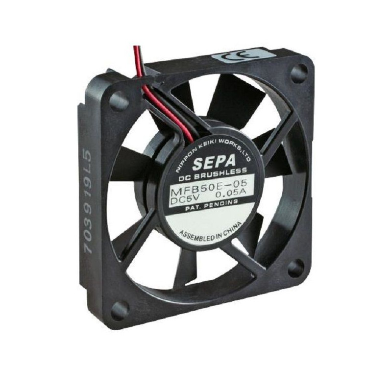 Sepa (MFB50E12A) DC Axial Fan, 12 V, Square, 50 mm, 10 mm