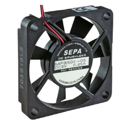 Sepa (MFB50E12A) DC Axial Fan, 12 V, Square, 50 mm, 10 mm