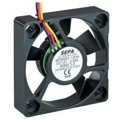 Sepa (MFB40H12A) DC Axial Fan, 12 V, Square, 40 mm, 10 mm