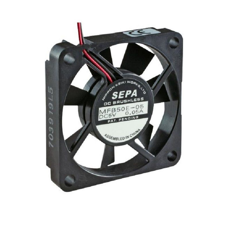 Sepa (MFB50E12) DC Axial Fan, Brushless Motor, Miniature, 12 V