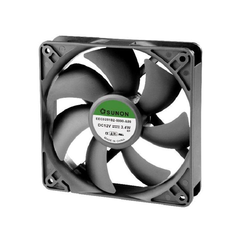 Sunon (EEC0251B2-0000-A99) DC Axial Fan, 12 V, Square