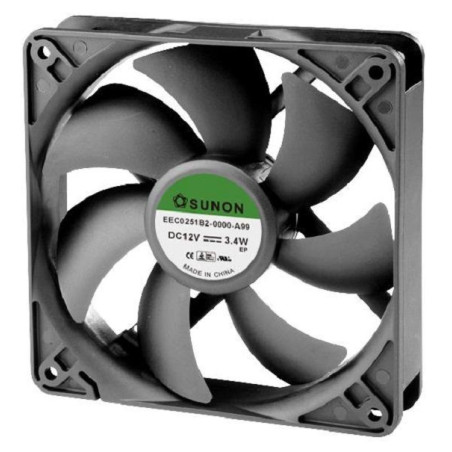 Sunon (EEC0251B2-0000-A99) DC Axial Fan, 12 V, Square