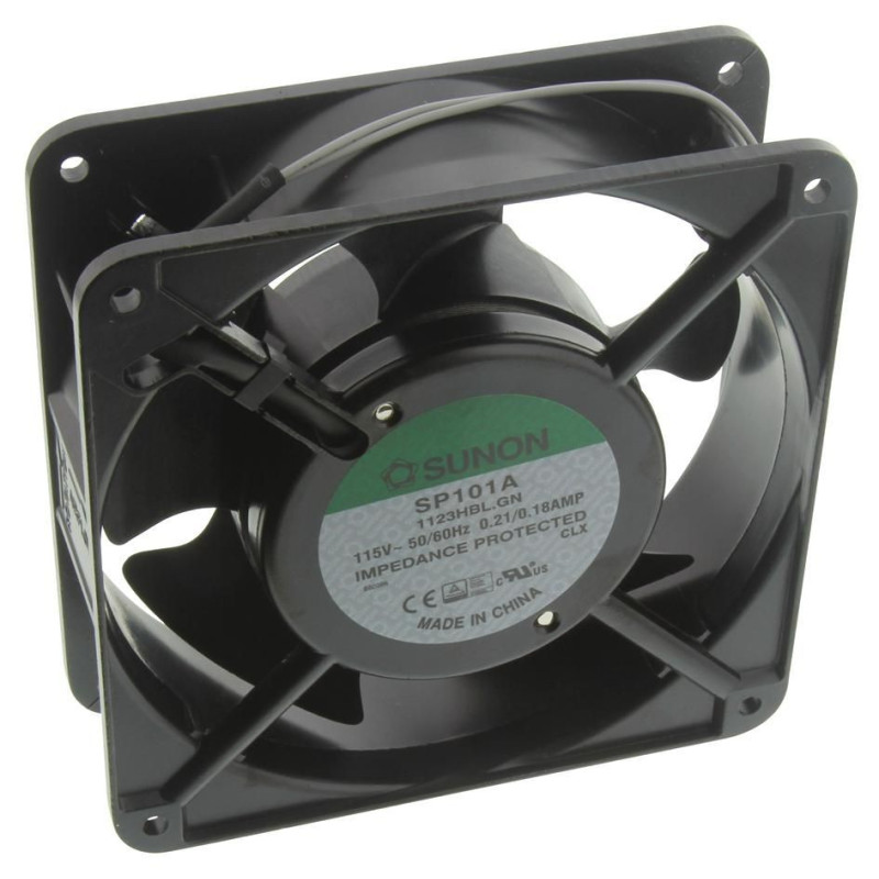 Sunon (SP101A 1123HBL.GN) AC Axial Fan, 115V, Square