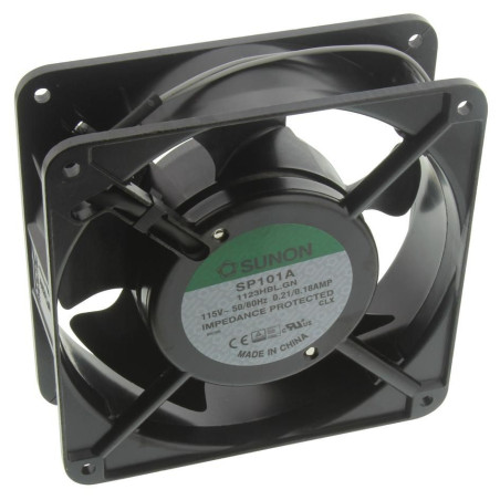 Sunon (SP101A 1123HBL.GN) AC Axial Fan, 115V, Square