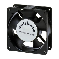 Multicomp (MC19686) AC Axial Fan, 220V to 240V, Square, 119 mm, 38.5 mm