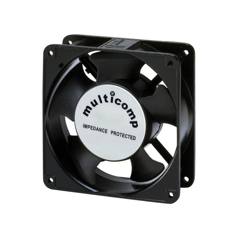 Multicomp (MC19686) AC Axial Fan, 220V to 240V, Square, 119 mm, 38.5 mm