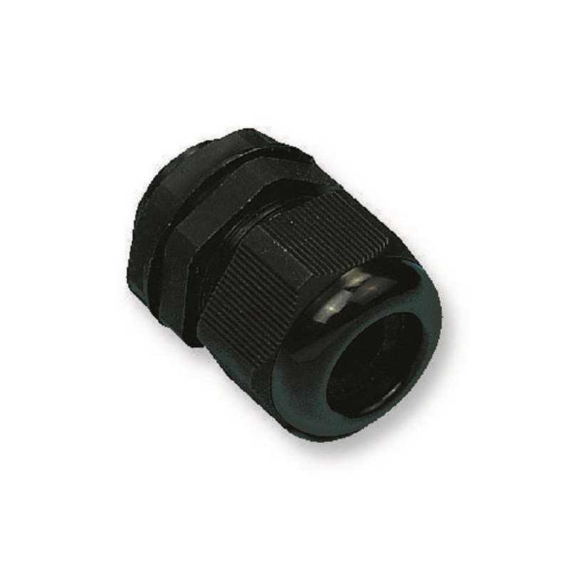 Multicomp Pro (M12DB) Cable Gland, Metric with Locknut, IP65, M12