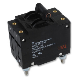 TE Connectivity, Hydromagnetic, Circuit Breaker, 2P, 277V, 30A