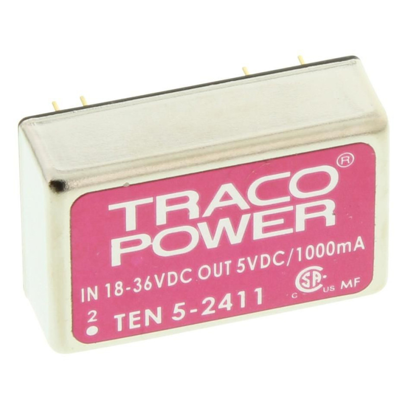 Traco Power (TEN 5-2411) Isolated Through Hole DC/DC Converter, 5V, 1A