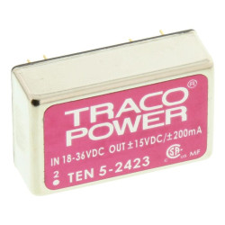 Traco Power (TEN 5-2423) Isolated Through Hole DC/DC Converter, 15V, 200mA