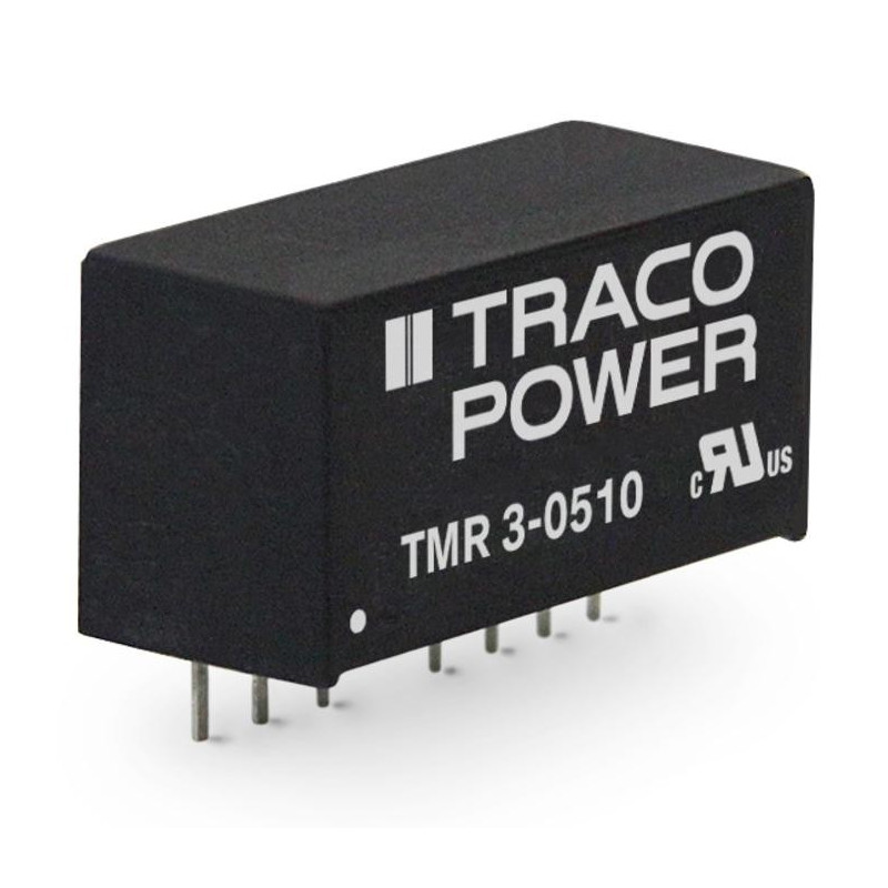 Traco Power (TMR 1210) Isolated Through Hole DC/DC Converter, 3.3V, 500mA